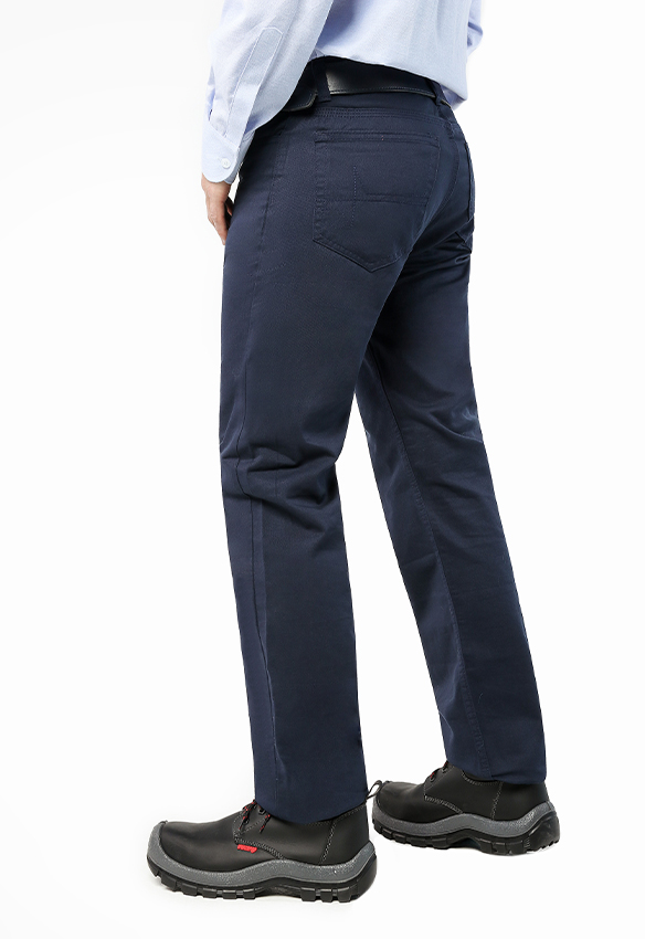 Pantalón dril azul oscuro con spandex – los caballeros